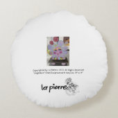 顔お洒落枕 ラウンドクッション (裏面)