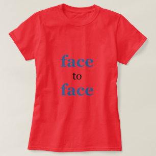 顔から顔Tシャツ Tシャツ