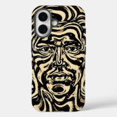 顔がうねるポートレート Phoneケース Case-Mate iPhoneケース (裏面)