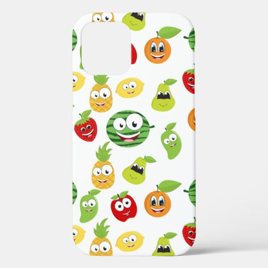 顔がついた面白いフルーツガム Case-Mate iPhoneケース (裏面)