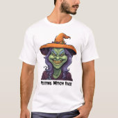 顔で休憩 – ハロウィーンTシャツ Tシャツ (正面)