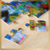 顔とガラスの落書き壁 –  ジグソーパズル