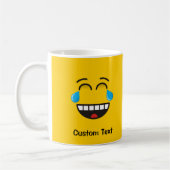 顔と喜びのコーヒーマグ コーヒーマグカップ (左)