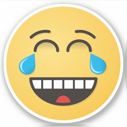 顔と喜び シール (正面)