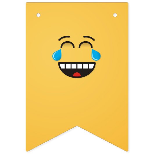 顔と喜び バンティングフラッグ (第1の旗)