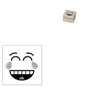 顔と喜び ラバースタンプ (押印)