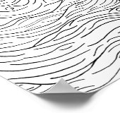 顔と姿が霧のホラー風変わりアートに ポスター (角)