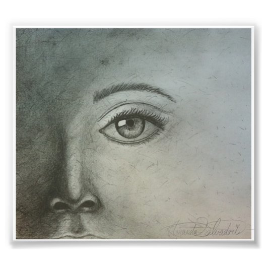 顔と影 – アマンダサルバドリ フォトプリント            (正面)