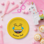 顔と涙の喜びの紙プレート ペーパープレート (パーティー)