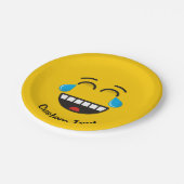 顔と涙の喜びの紙プレート ペーパープレート (アングル)