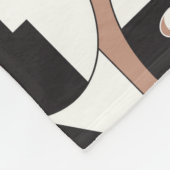 顔と眼の幾何学的シームレスパターン フリースブランケット (角)