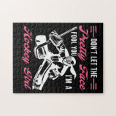 顔にホッケーかわいらしなんて騙されちゃダメ ジグソーパズル (横)