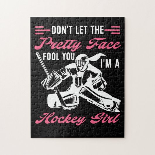 顔にホッケーかわいらしなんて騙されちゃダメ ジグソーパズル (縦)