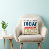 顔のおもしろいでやる気を起こさせるなタイプの今日穿孔器 クッション (椅子)