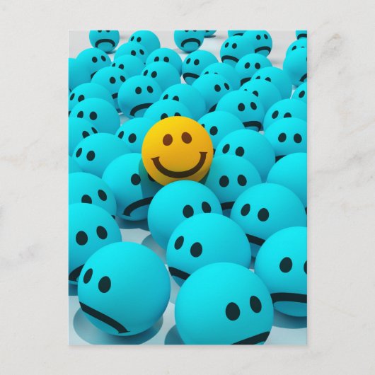 顔のおもしろいのイメージ ポストカード (正面)