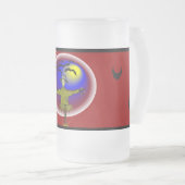 顔のないカカシ – フロストグラスビールジョッキ (正面右)