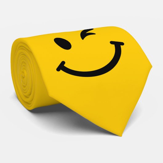 顔のまばたき ネクタイ (ロール)