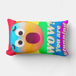 顔のアイコンの引用 ランバークッション