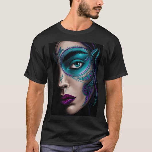 顔のアップ Tシャツ (正面)