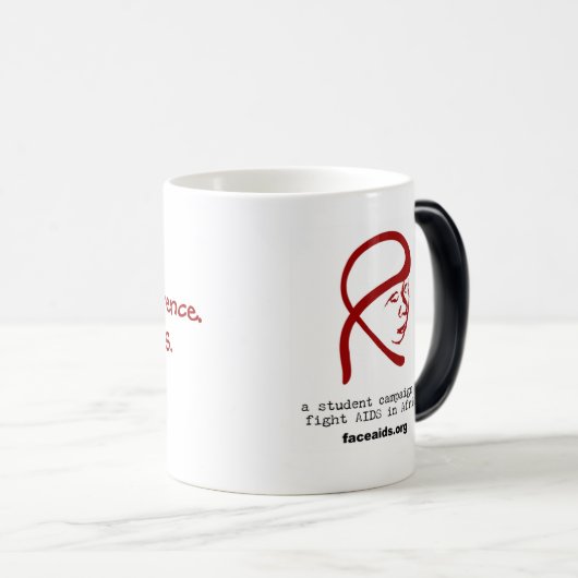 顔のエイズの変形させるマグ モーフィングマグカップ (正面右)