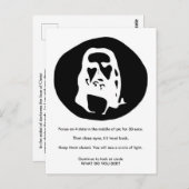 顔のキリスト光学錯覚はがき ポストカード (正面/裏面)