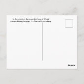 顔のキリスト光学錯覚はがき ポストカード (裏面)