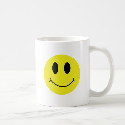 顔のクラシック コーヒーマグカップ (右)