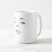 顔のコップ コーヒーマグカップ (正面右)