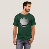 顔のゴルフ・ボール Tシャツ (正面フル)