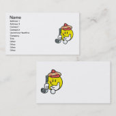 顔のゴルフTシャツおよびギフト 名刺 (正面/裏面)