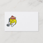 顔のゴルフTシャツおよびギフト 名刺 (裏面)