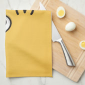 顔のスローキス キッチンタオル (四つ折り)