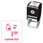 顔のスローキス セルフインキングスタンプ (インサイチュ)