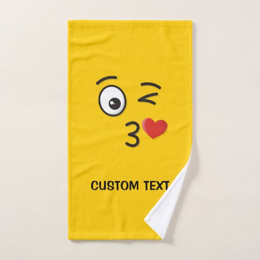 顔のスローキス バスタオルセット (ハンドタオル)