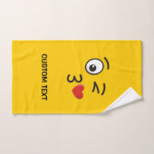 顔のスローキス バスタオルセット (ハンドタオル)