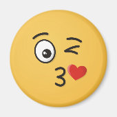 顔のスローキス マグネット (正面)