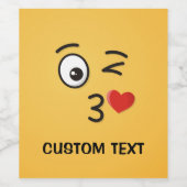 顔のスローキス ワインラベル (シングルラベル)