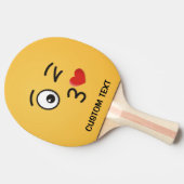 顔のスローキス 卓球ラケット (横)