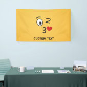 顔のスローキス 横断幕 (トレードショー)