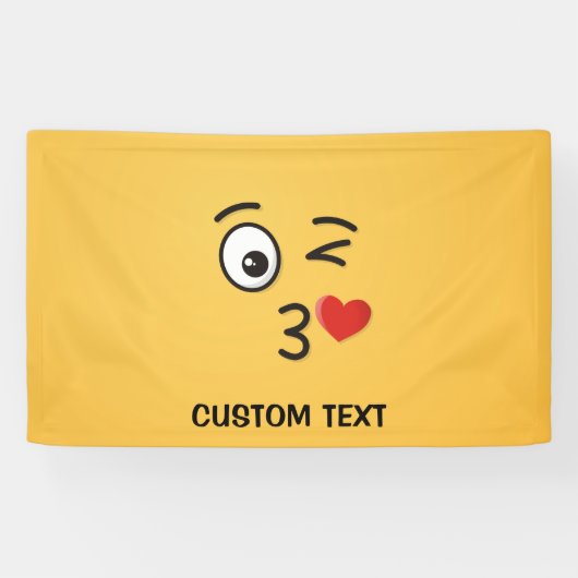 顔のスローキス 横断幕 (横)