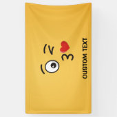 顔のスローキス 横断幕 (縦)