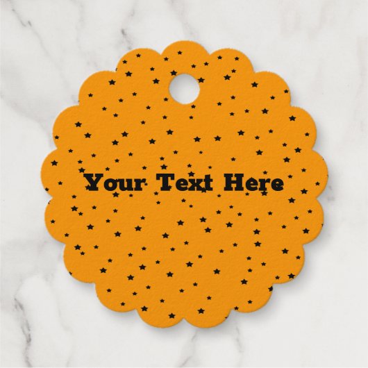 顔のハロウィーンスタイル猫ビッグアイスターズ フェイバータグ (裏面)