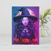 顔のホールハロウィーンウィッチ 招待状 (スタンド正面)