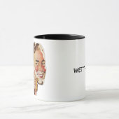 顔のマグをぬらして下さい マグカップ (中央)