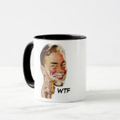 顔のマグをぬらして下さい マグカップ (正面左)