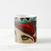 顔のマグ コーヒーマグカップ (中央)