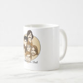 顔のマグ コーヒーマグカップ (正面右)