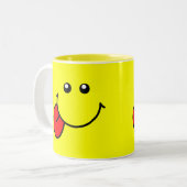 顔のマグ ツートーンマグカップ (正面左)