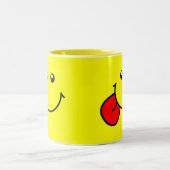 顔のマグ ツートーンマグカップ (中央)