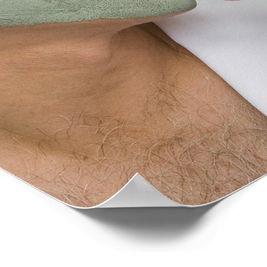 顔のマスクを着た成熟したカップルのクローズアップ ポスター (角)